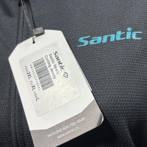 Santic Race Fit Cycling,full zip,3 rear pocket short sleeve,run,hike jersey - Picture 13 of 14
